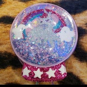Unicorn glitter globe